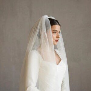 Pleated Tulle Bridal Veil (Etsy)